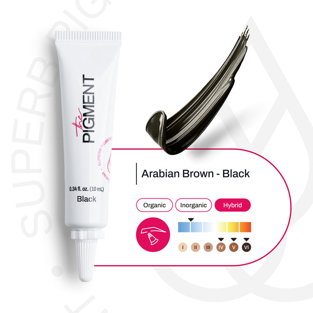 Pigment pour Microblading THE PIGMENT - Arabian Brown / Black - 10ml
