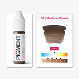 Pigment pour les sourcils et l'eyeliner THE PIGMENT - 06 Medium Brown - 15ml