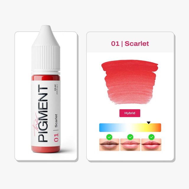 Pigment pour les lèvres THE PIGMENT - 01 Scarlet - 15 ml