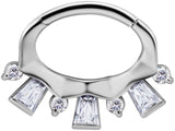 SS 316 HINGED SEPTUM/DAITH CLICKER 1,2x6mm WH mod. 11