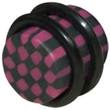CHEQUERED FIMO PLUGS