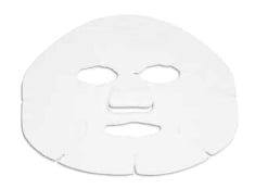 Masque visage blanc en TNT - 22cm - 100 unités