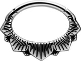 SS 316 HINGED SEPTUM & DAITH CLICKERS 1,2x6mm mod.7