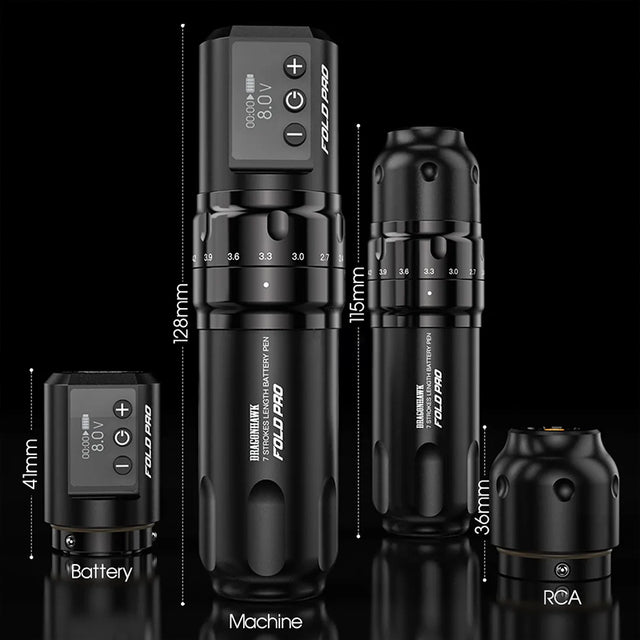 Machine pen sans fil Dragonhawk Mast Fold Pro - Noir
