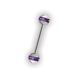 CRYSTAL DOUBLE ORBIT BALLS BARBELLS balls 5mm