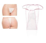 Tanga blanc pour femme - Emballage individuel - 100 unités