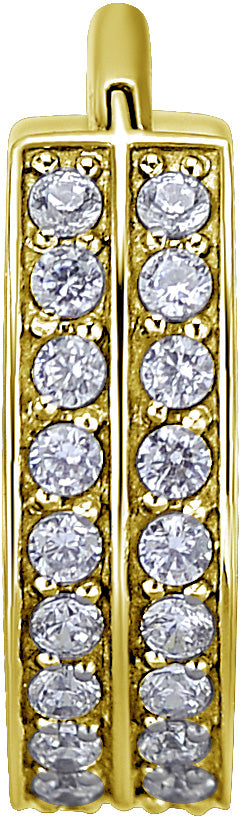 GD 316 HINGED RING (DOUBLE ROW) SET W. ZIRCONIA