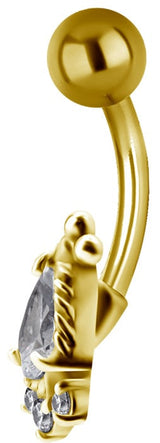 GD 316 JEWEL BANANA 1,6x10mm TRIBAL BELLY - model 23 WH