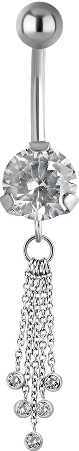 SS 316 JEWEL BANANA WITH DANGLES 1,6x10mm model 32 WH