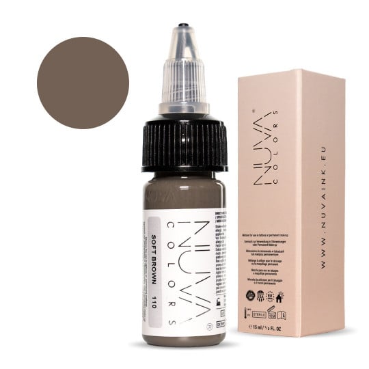 Encre Nuva Colors PMU 15ml - 110 Soft Brown