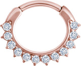 RG 316 JEWELLED CURVED BAR SEPTUM CLICKERS mod. 13