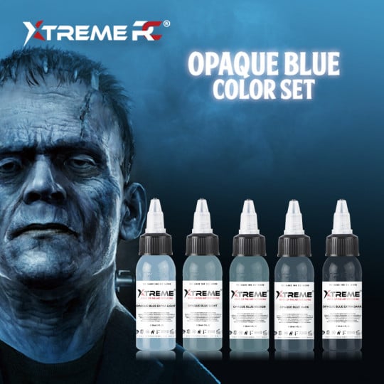 Encres XTreme Ink - 5x30ml - OPAQUE BLUE SET