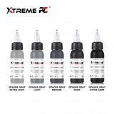 Encres XTreme Ink - 5x30ml - OPAQUE GRAY SET