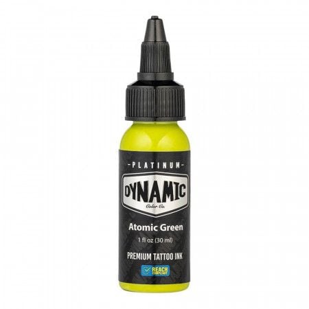 ENCRE DYNAMIC PLATINUM TATTOO INK - ATOMIC GREEN 30ml - CONFORME REACH