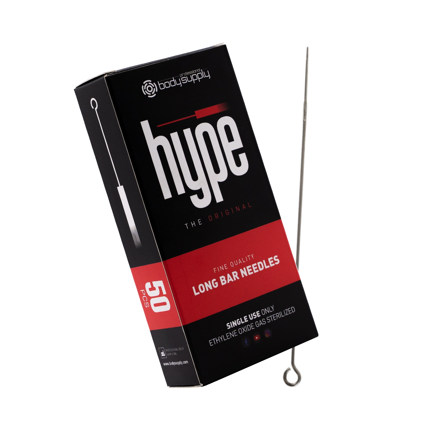 11RL BodySupply Hype Needles 50 unités - Long Taper