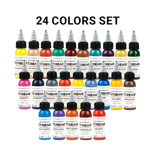 Encres XTreme Ink - 24x30ml - 24 COLOR SET