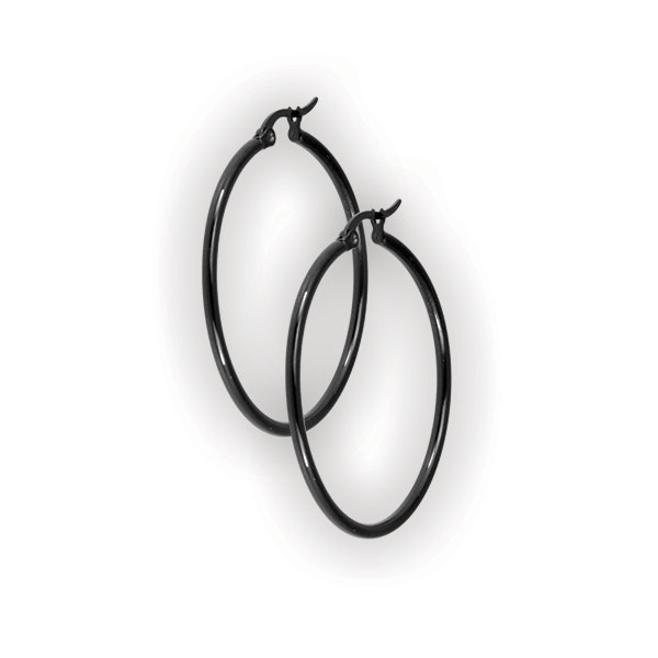 BK 316 ROUND HOOP EARRINGS (PAIR)