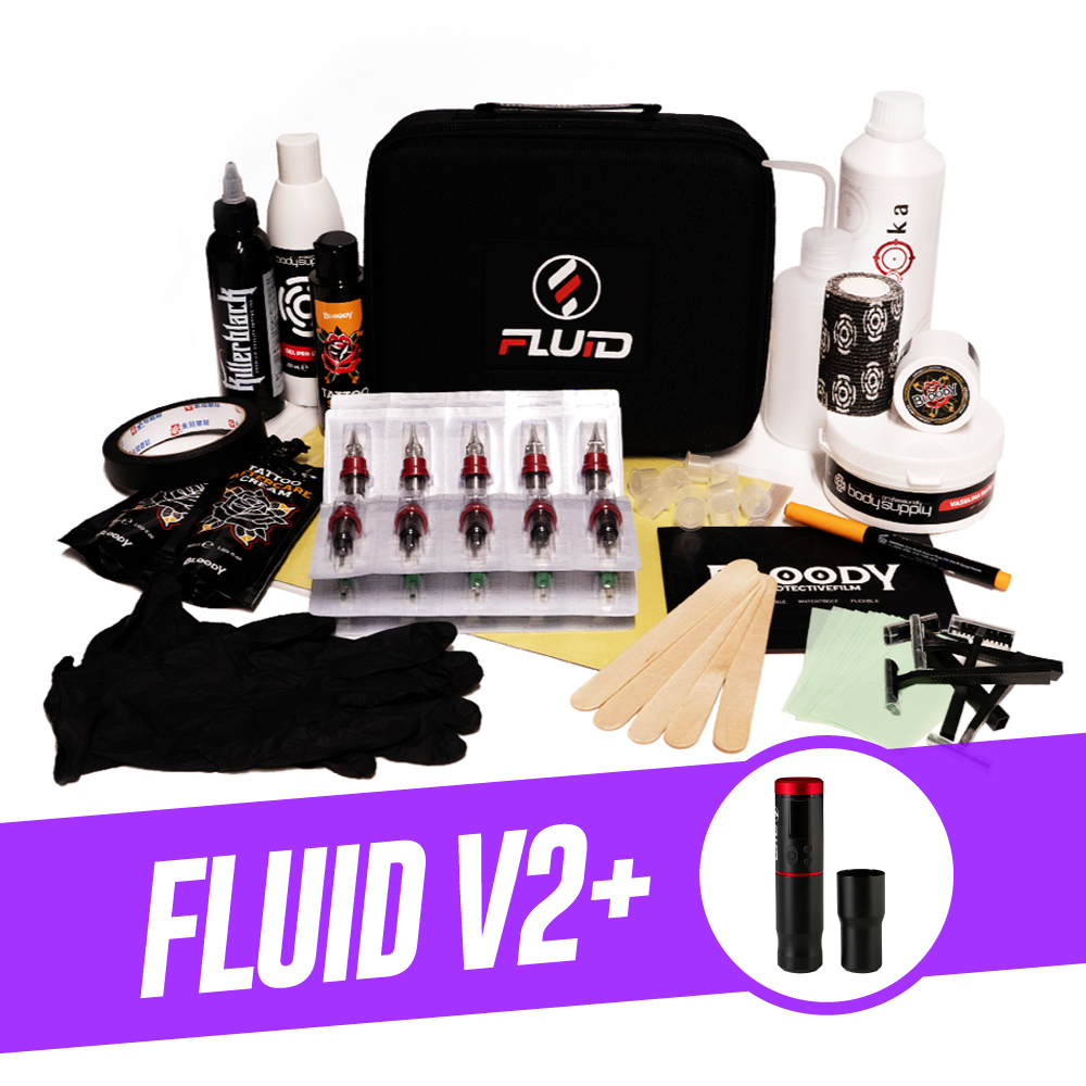 KIT DE TATOUAGE TOP - Machine FLUID V2+