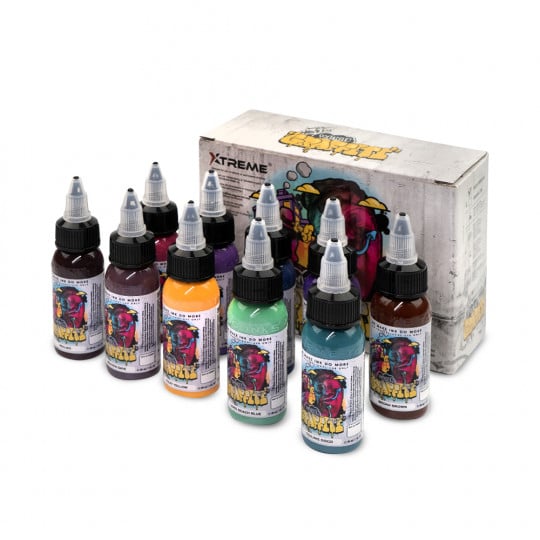 Encres XTreme Ink - 10x30ml - KYLE WARWICK PSYCHEDELIC GRAFFITI SET