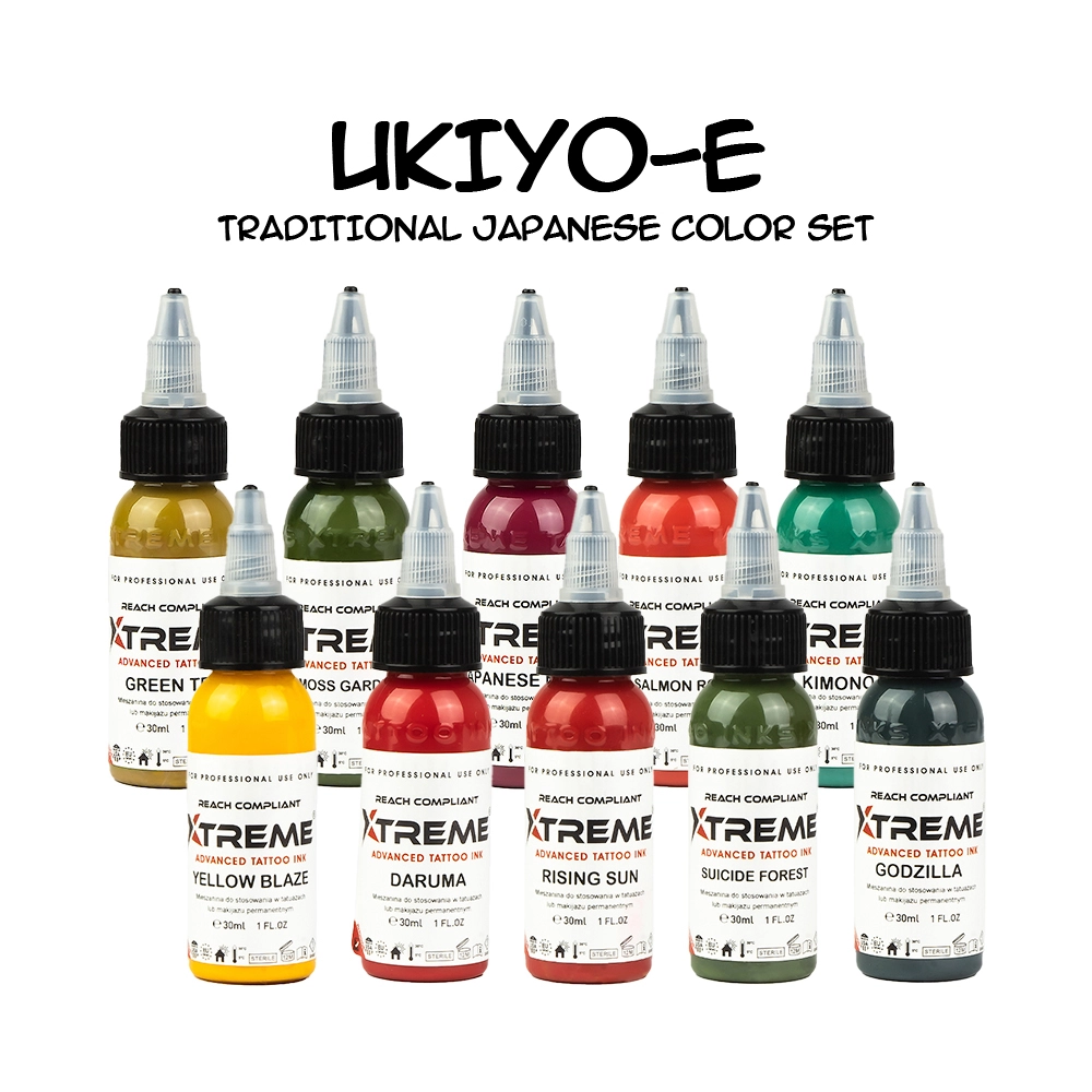 Encres XTreme Ink - 10x30ml - TRADITIONAL JAPANESE COLOR SET