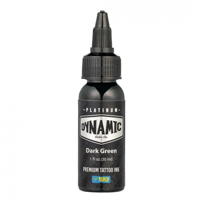 ENCRE DYNAMIC PLATINUM TATTOO INK - DARK GREEN 30ml - CONFORME REACH