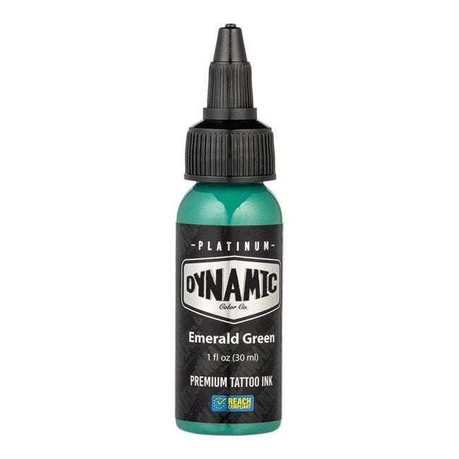 ENCRE DYNAMIC PLATINUM TATTOO INK - EMERALD GREEN 30ml - CONFORME REACH