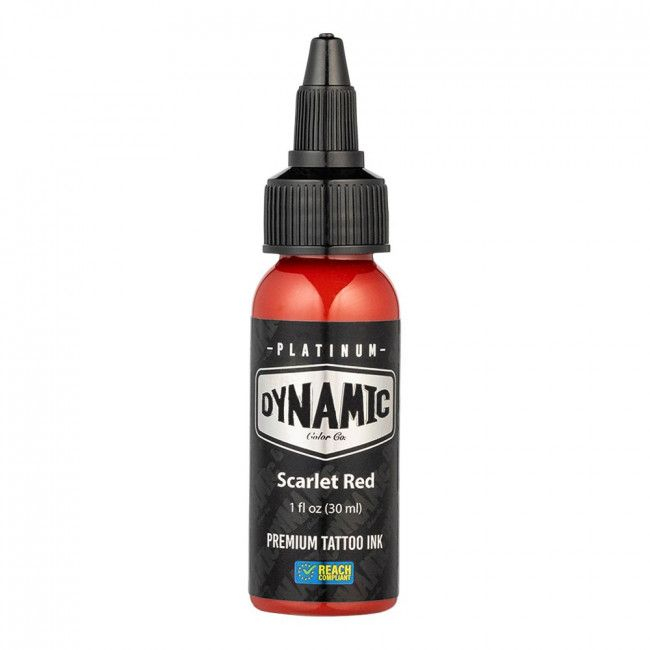 ENCRE DYNAMIC PLATINUM TATTOO INK REACH - SCARLET RED 30ml - CONFORME REACH