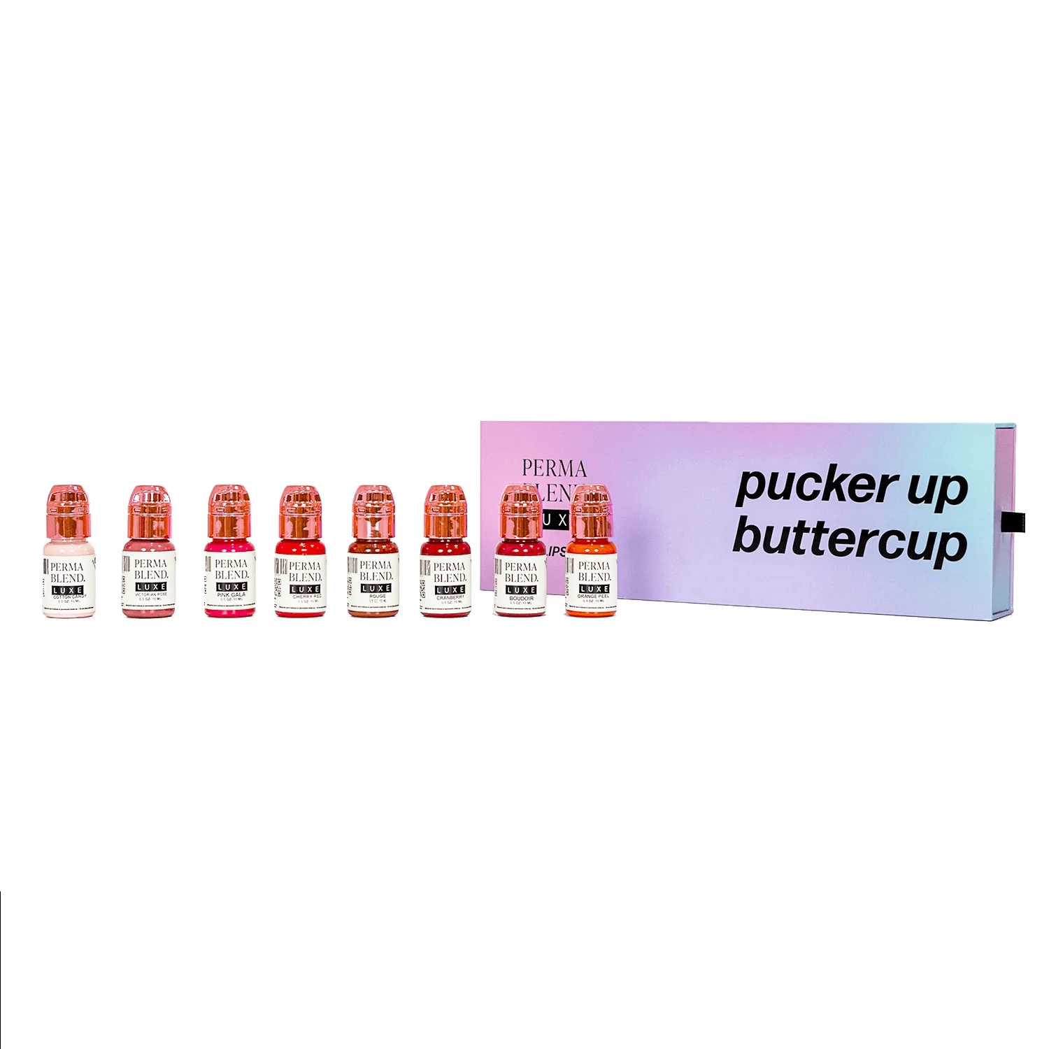 Encres Perma Blend Luxe 8x15ml - Set Pucker-Up Buttercup