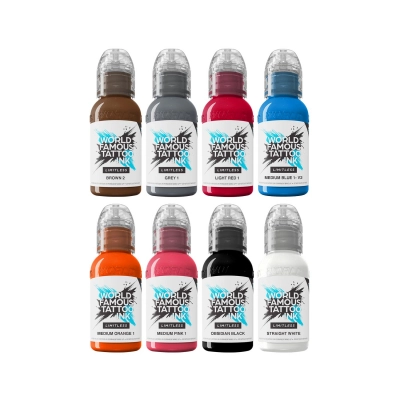 Encres World Famous Limitless 8x30ml - Set 2 Primary Colours