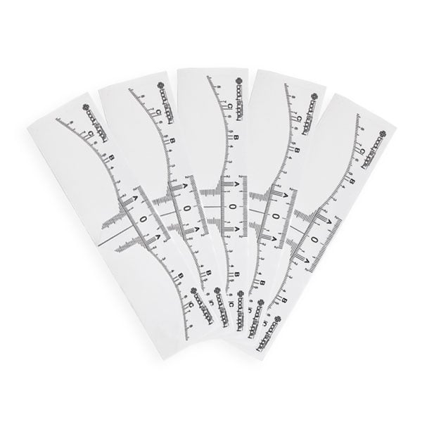 Règle sourcils adhésive jetable de BodySupply 50pcs - Type 2