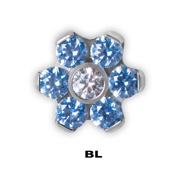 TT int JEWELLED FLOWER DISC