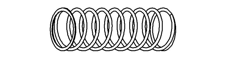 RESSORT DE PISTON INTÉRIEUR POUR MACHINE À ENCRE STANDARD