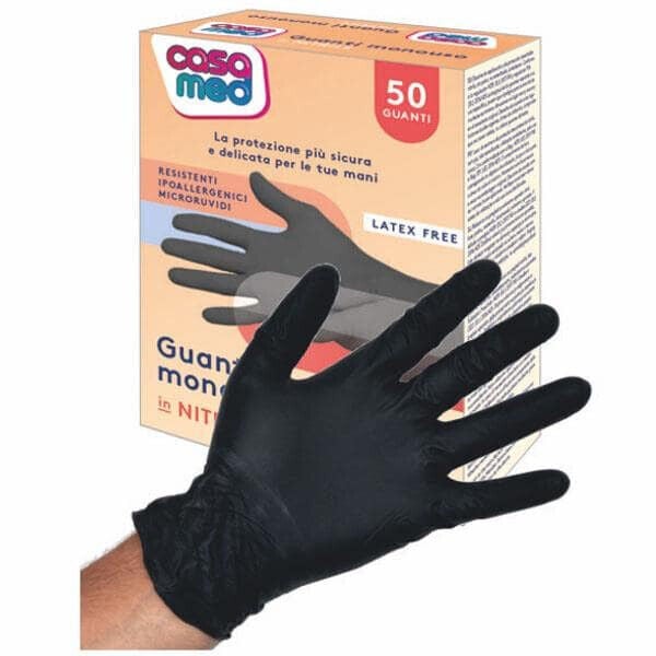 GANTS NITRILE NOIRS CASAMED - 50 unités