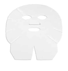 Masque visage blanc TNT 25cm - Polybag 100 unités