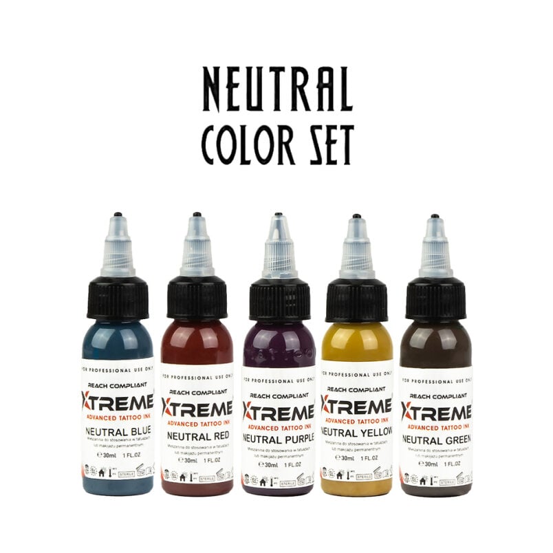 Encres XTreme Ink - 5x30ml - NEUTRAL SET