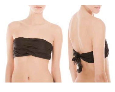 Soutien-gorge noir - seul paquet - Polybag 100 unités