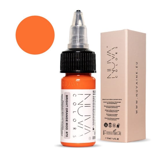 Encre Nuva Colors PMU 15ml - MODIFICATEUR - 970 Bright Orange Mod