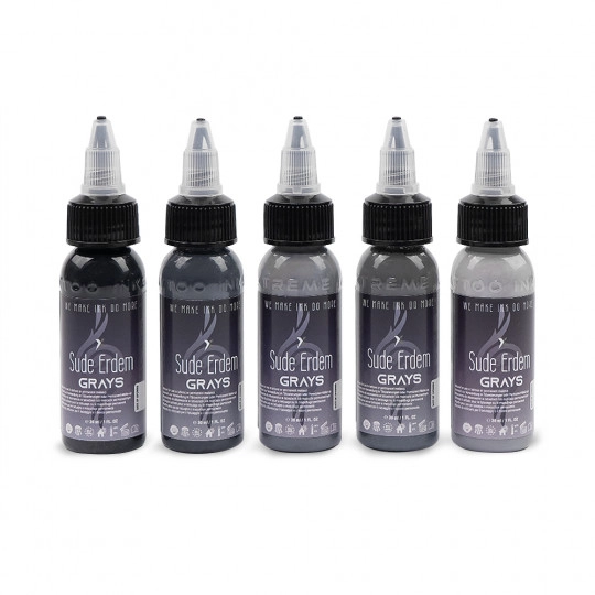 Encres XTreme Ink - 5x30ml - SUEDE ERDEM GRAYS SET