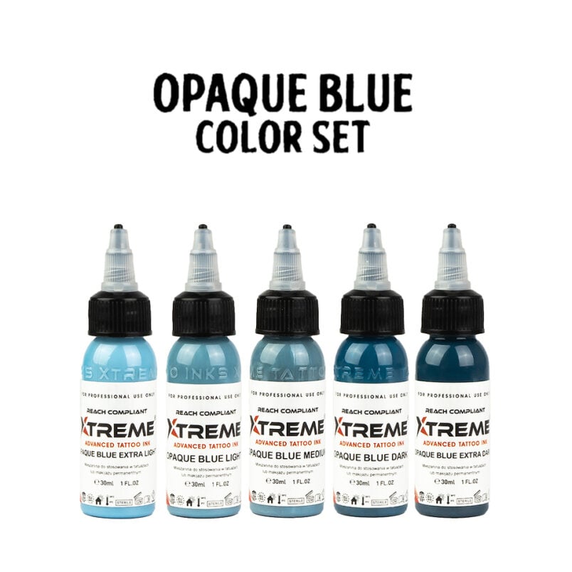 Encres XTreme Ink - 5x30ml - OPAQUE BLUE SET