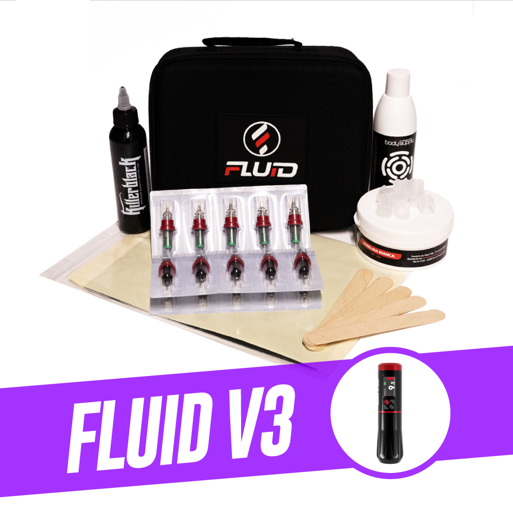 KIT DE TATOUAGE COMFORT - Machine FLUID V3 