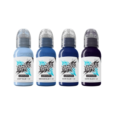 Encres World Famous Limitless 4x30ml - Collection Set Shades of Blue
