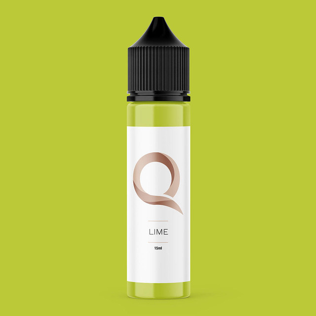 Encre Quantum PMU Platinum Label - LIME 15 ml - conforme REACH