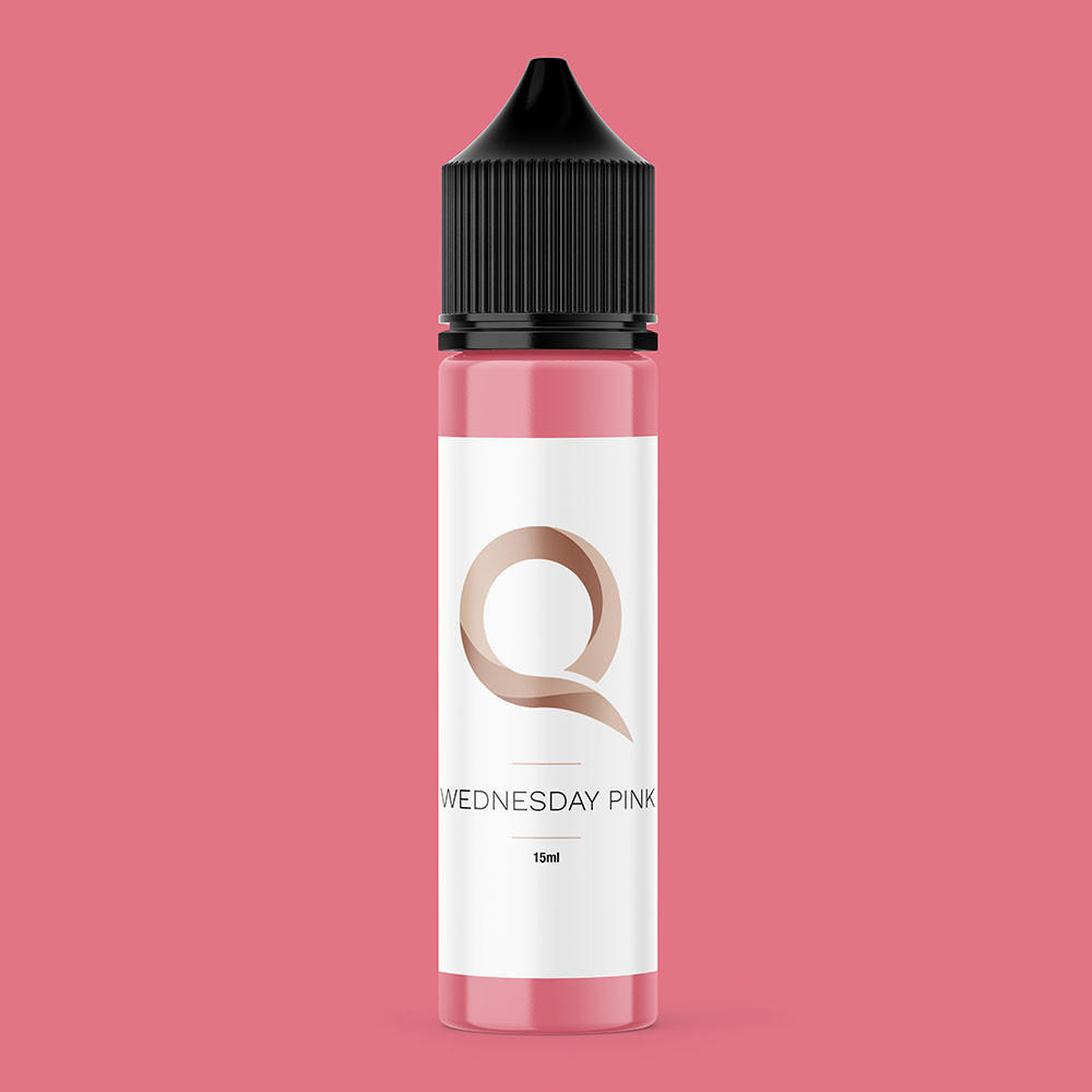 Encre Quantum PMU Platinum Label - WEDNESDAY PINK 15 ml - conforme REACH