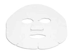 Masque visage blanc TNT 22cm - Polybag 100 unités